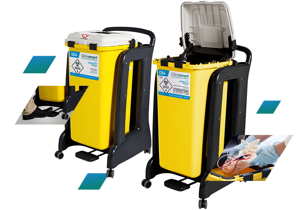 Cleanaway Daniels Clinismart waste bins and containers