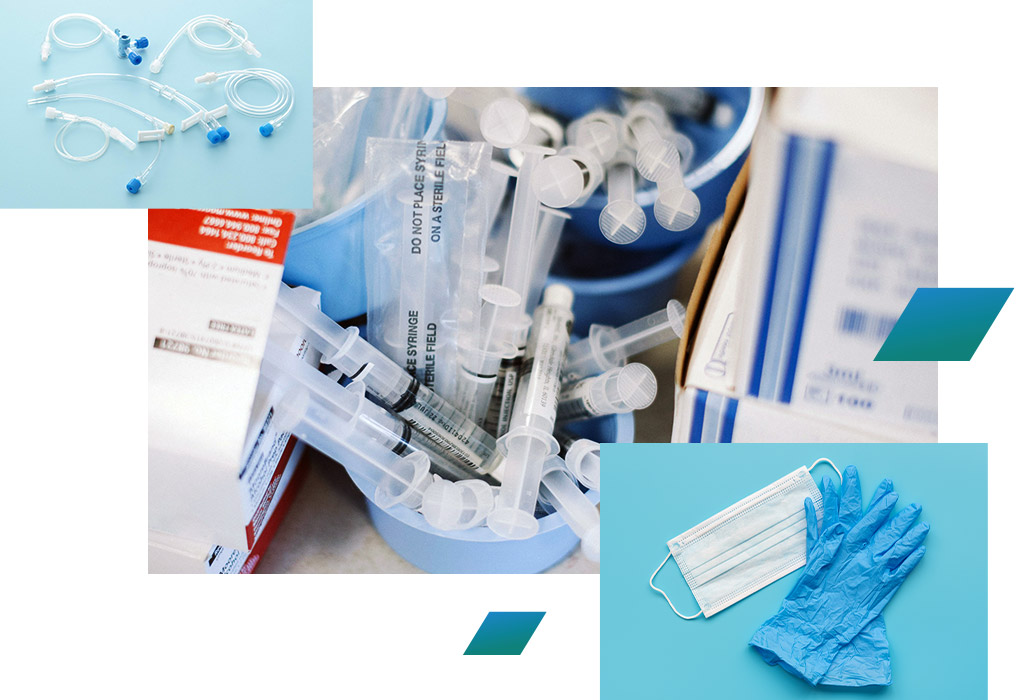 clinical tools and waste segregation for medical waste bins